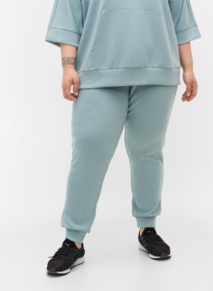 Pantalon de survêtement ample avec poches, Slate, Model image number 2