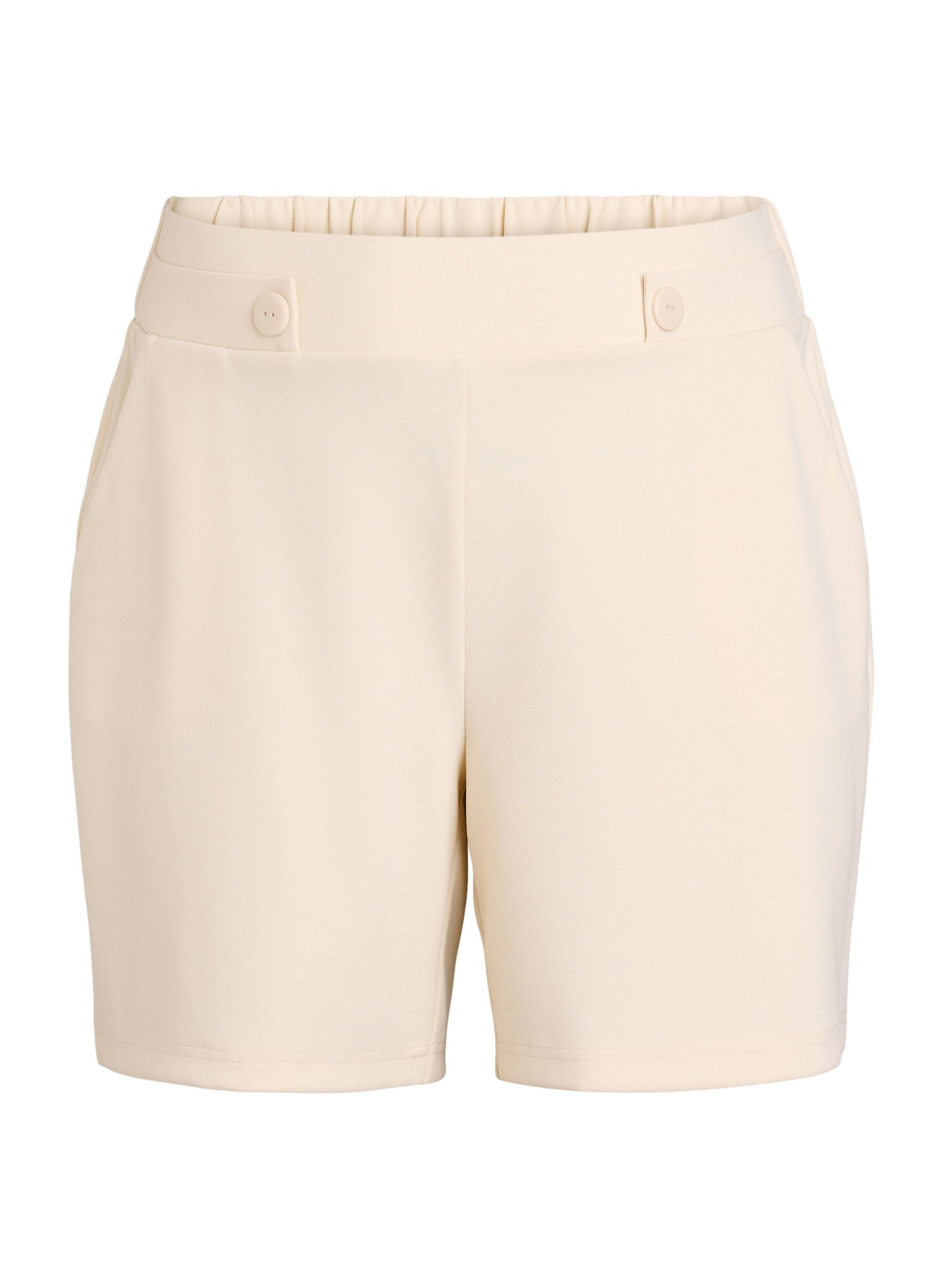 Zizzi Short avec poches et coupe ample, Beige, Packshot image number 0