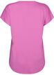 Sportief t-shirt met korte mouwen en v-hals, Paars, Packshot image number 1