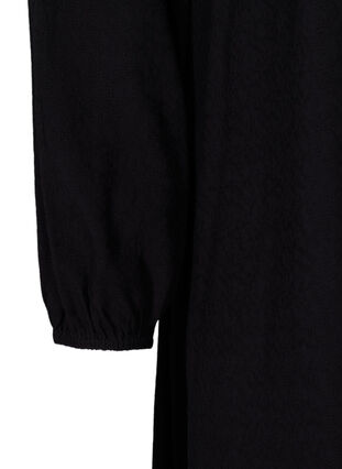 Viscose tuniek met lange mouwen, Black, Packshot image number 2