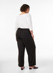 Pantalon de costume taille haute coupe droite, Noir, Model image number 1
