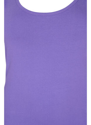 Top basique de couleur unie en coton, Ultra Violet, Packshot image number 2