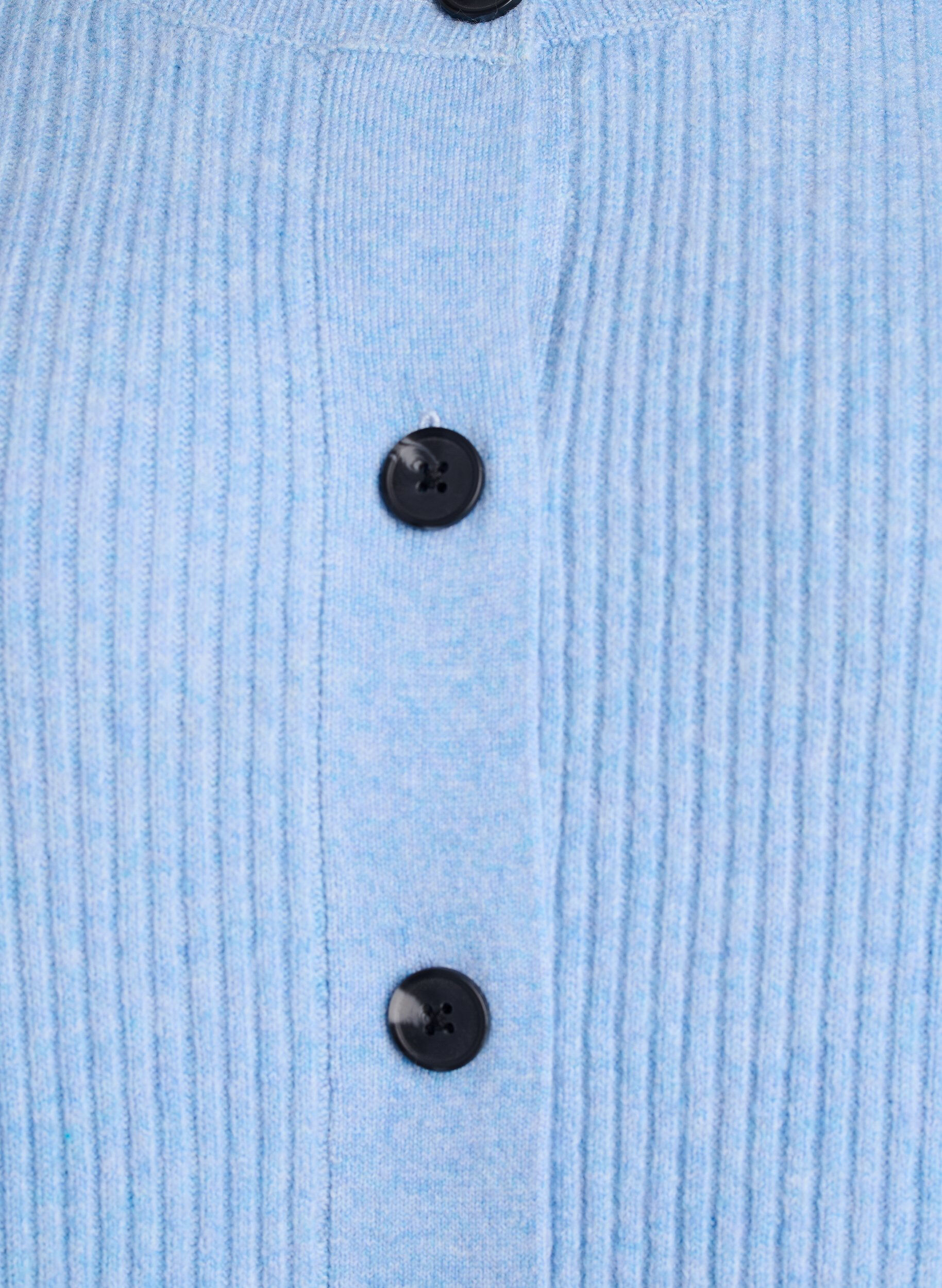 ZizziCardigan en tricot c&ocirc;tel&eacute; avec boutons, Bleu Clair, Packshot image number 2