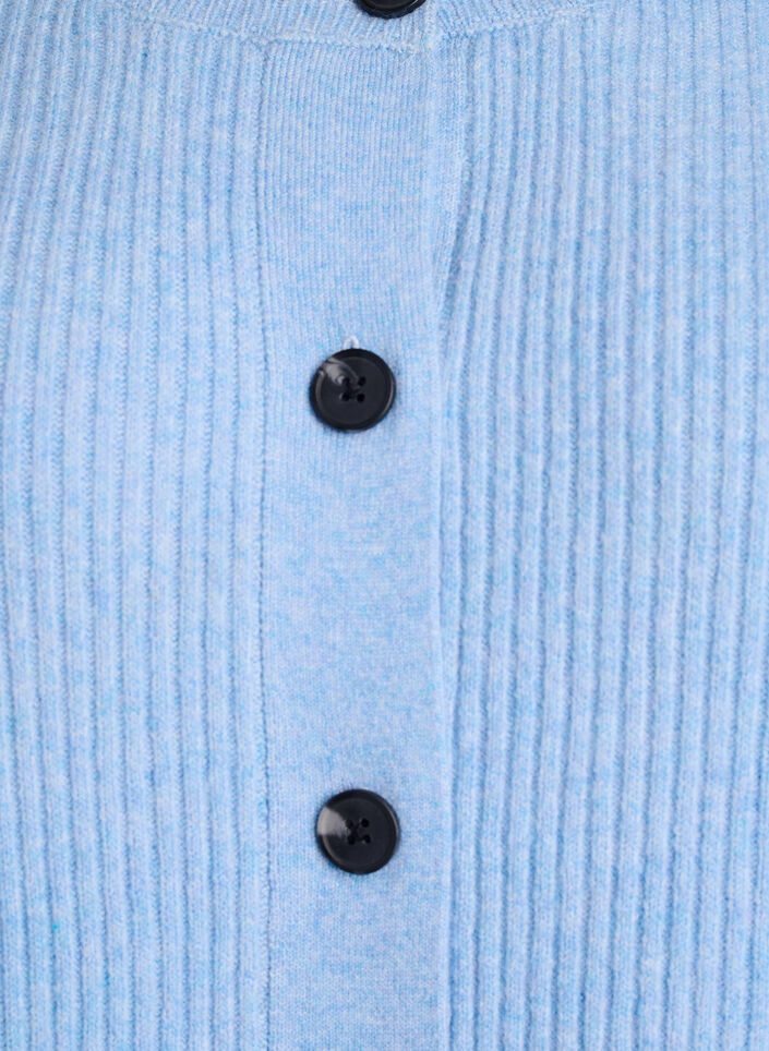 Cardigan en tricot c&ocirc;tel&eacute; avec boutons, Bleu Clair, Packshot image number 2