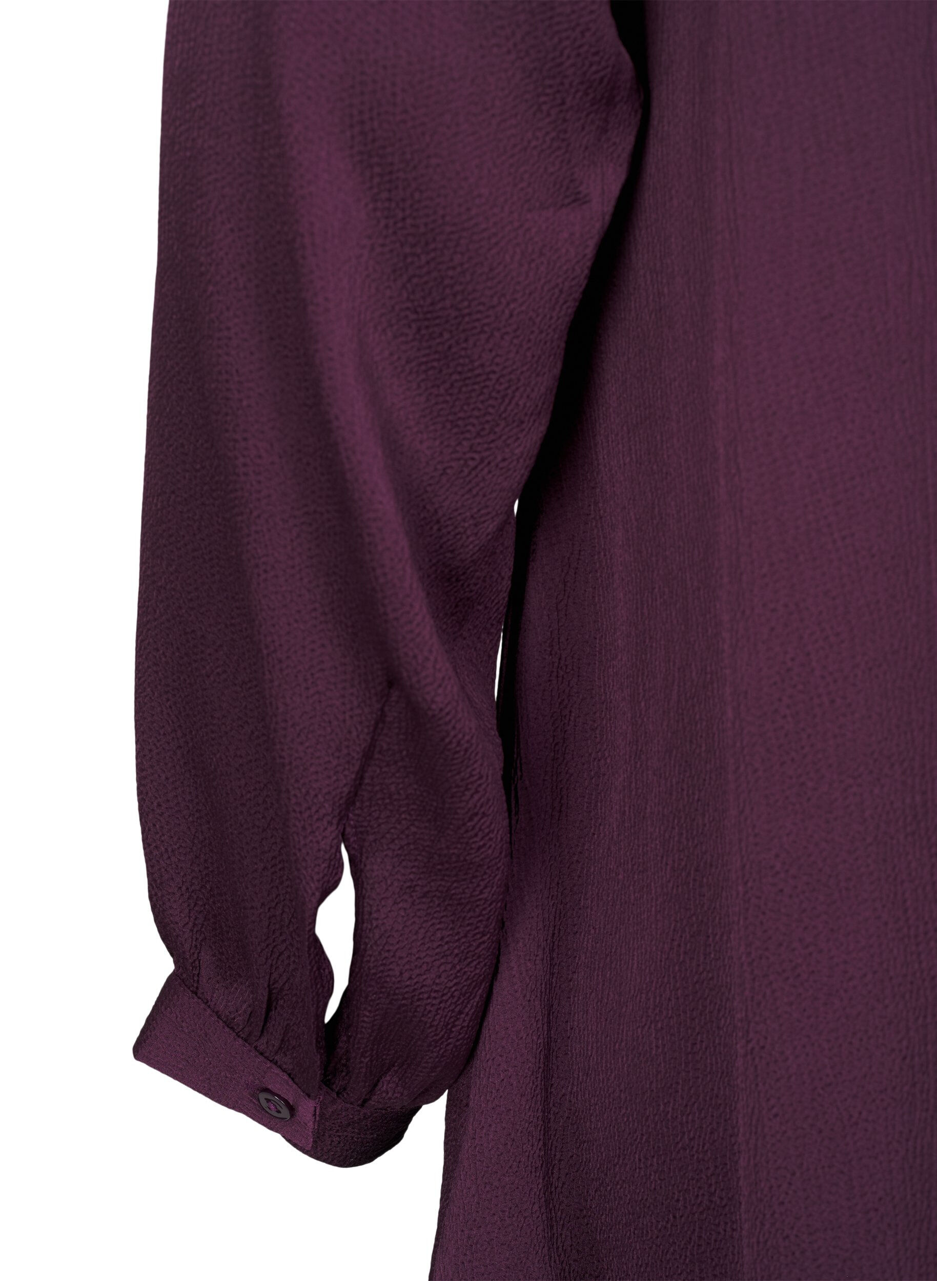 ZizziLange blouse met knopen en lange mouwen, Potent Purple, Packshot image number 3