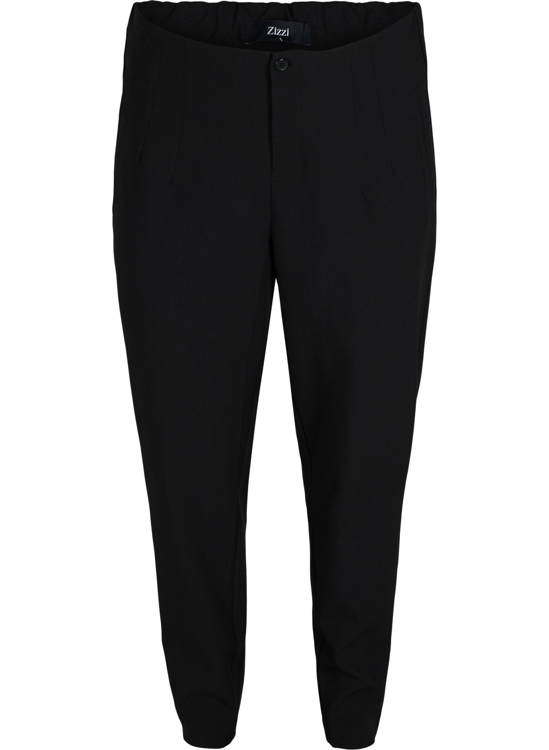 ZizziPantalon classique taille haute, Noir, Packshot image number 0