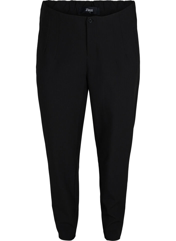 Pantalon classique taille haute, Noir, Packshot image number 0