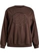 Sweatshirt met motief, Bruin, Packshot image number 0