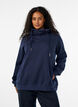 Sweatshirt met hoge kraag en zakken, Blauw, Model image number 0