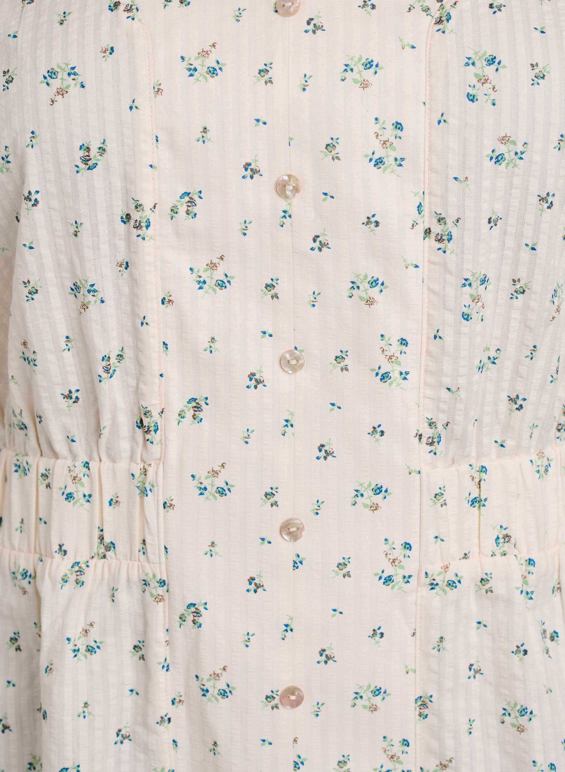 Zizzi Robe midi &agrave; manches courtes et fente sur le devant, Blanc, Packshot image number 2