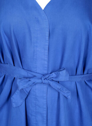 Robe à manches 3/4 avec une ceinture à nouer, Dazzling Blue, Packshot image number 2