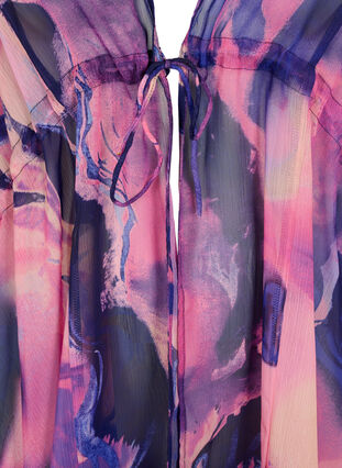 Kimono de plage avec imprimé, Purple Swirl, Packshot image number 2