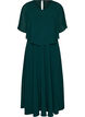 Robe longue &agrave; manches courtes, coupe &eacute;vas&eacute;e, Vert fonc&eacute;, Packshot image number 0