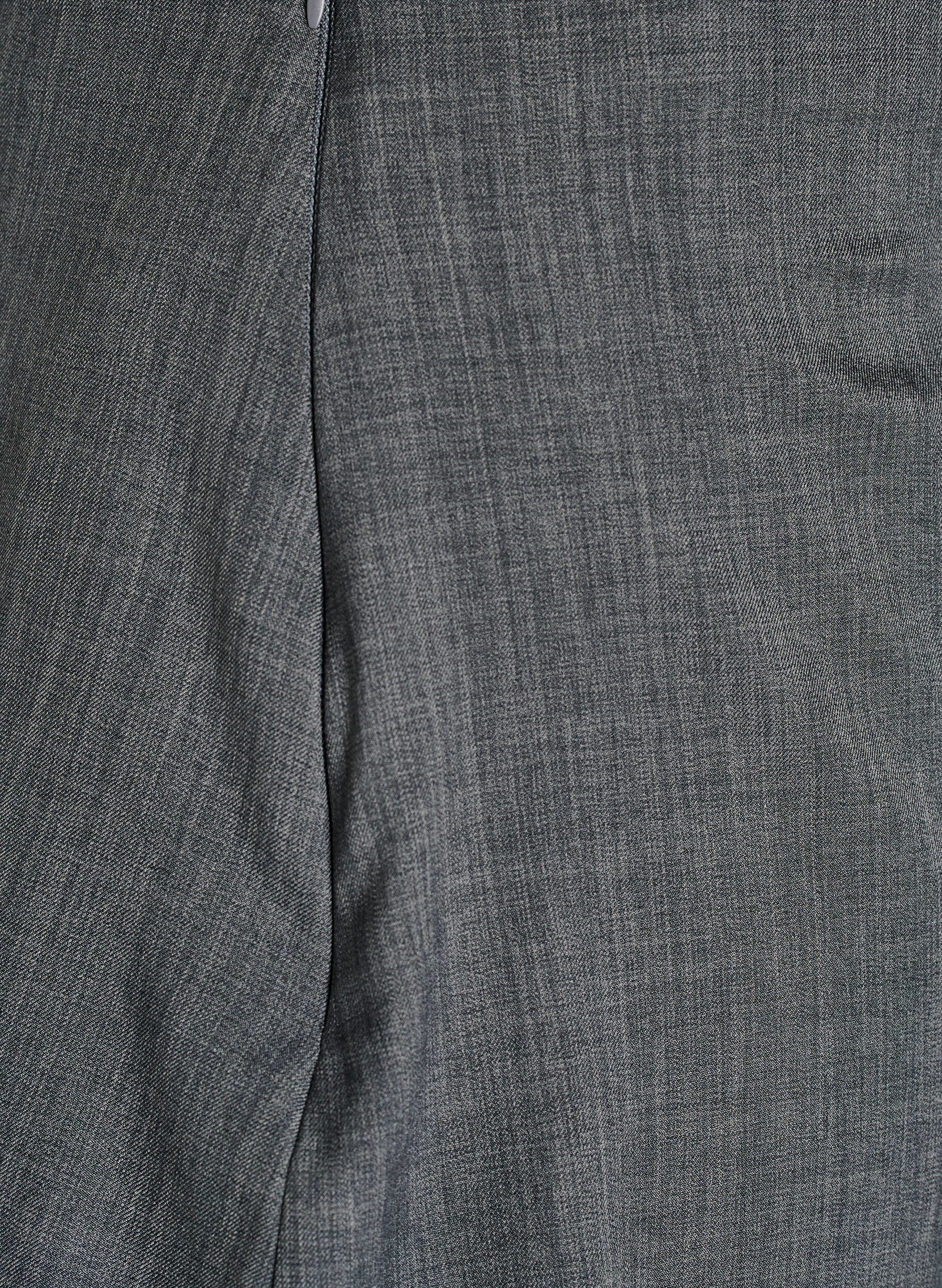 Zizzi Pantalon coupe droite avec jupe, Gris anthracite, Packshot image number 3