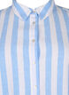 Chemise longue en lin et en coton, Blue White Stripe, Packshot image number 2