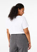 T-shirt en coton uni basique, Blanc, Model image number 2