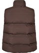 Doudoune sans manches courte avec col montant, Marron, Packshot image number 1