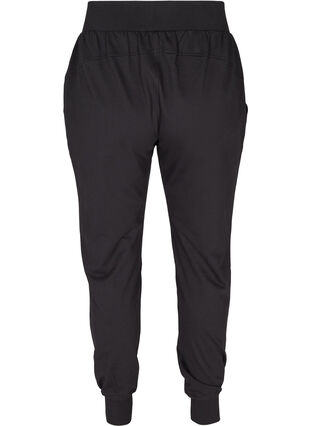 Pantalon ample avec fermeture éclair et poches, Black, Packshot image number 1