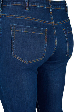Amy jeans met een hoge taille en super slanke pasvorm, Dark blue, Packshot image number 3