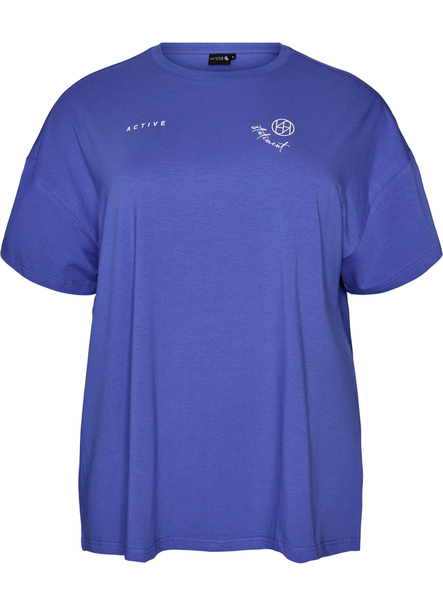 T-shirt en coton bio avec un petit motif sur le devant