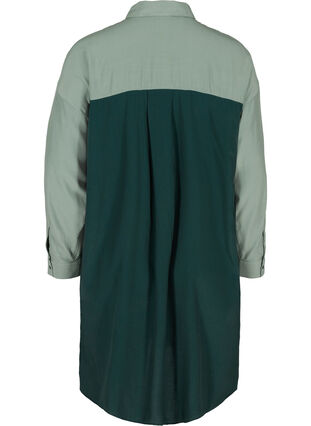 Robe chemise à manches longues avec poches poitrine, Scarab/Laurel Wreath, Packshot image number 1