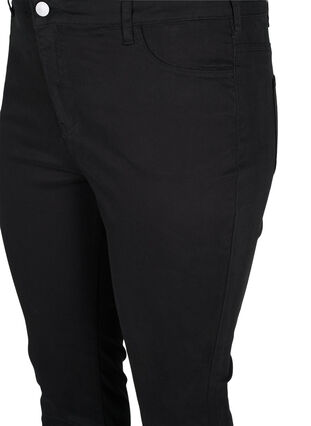 Cropped Amy jeans met knopen, Black, Packshot image number 2