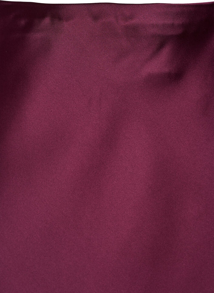 Jupe midi en satin, Bordeaux foncé, Packshot image number 2