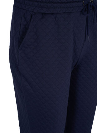 Pantalon à motifs avec cordon de serrage et poches, Navy Blazer, Packshot image number 2