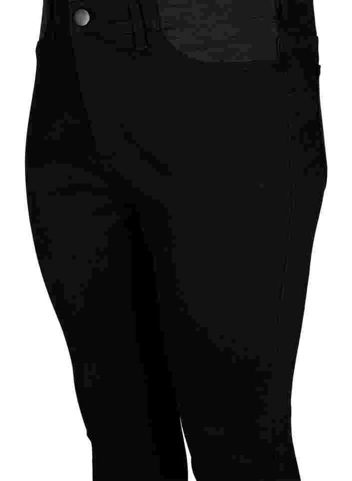 Super slim Amy jeans met elastiek in de taille, Black, Packshot image number 2