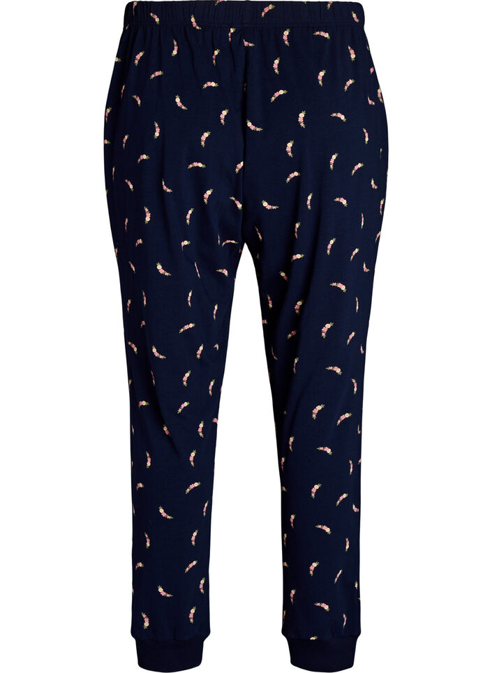 Bedrukte pyjamabroek, Blauw, Packshot image number 1