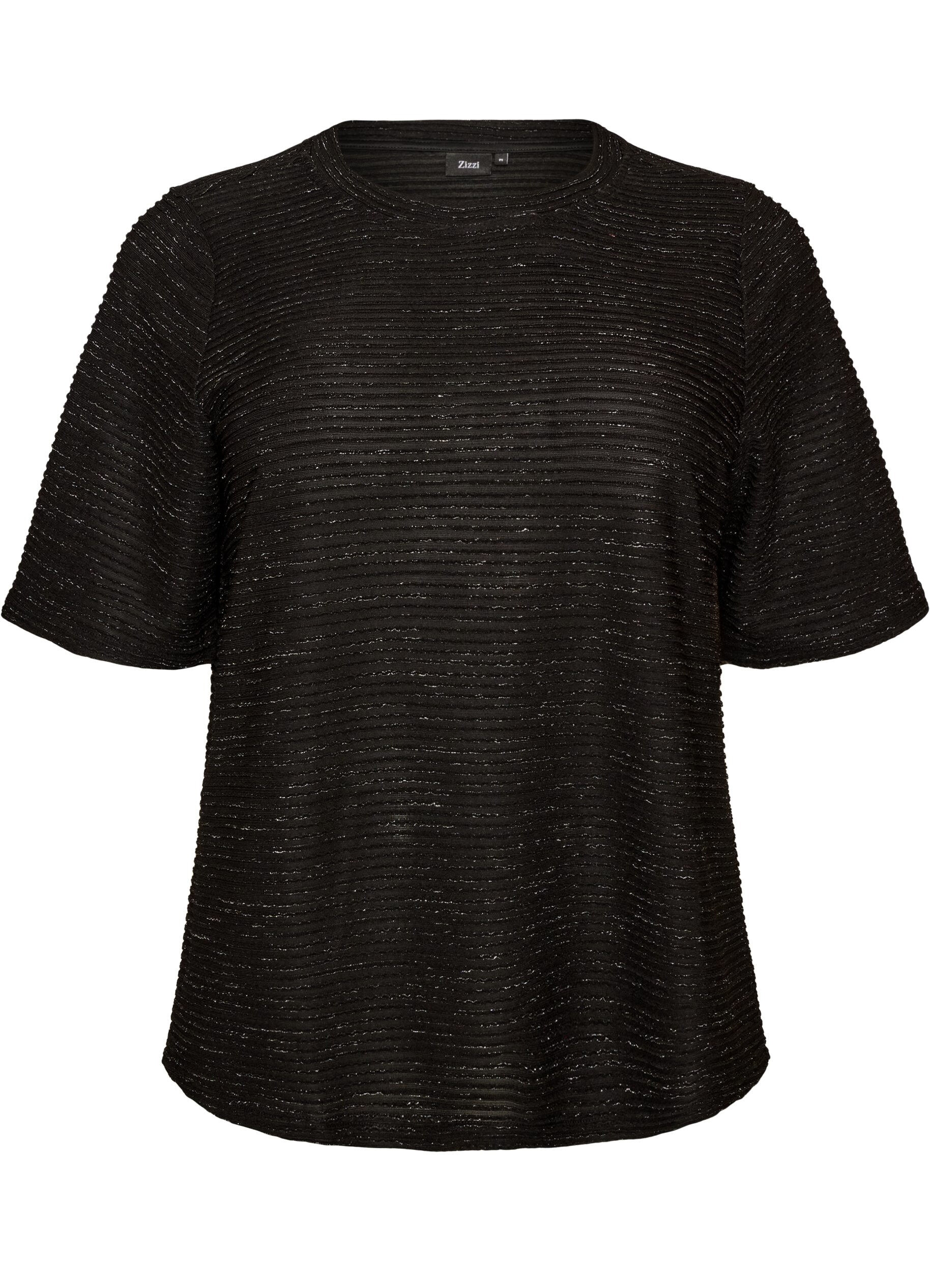 Blouse textur&eacute;e avec paillettes