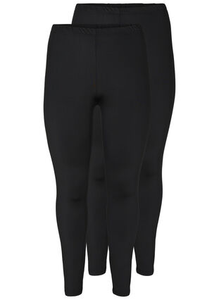 Lot de 2-leggings basiques, Black, Packshot image number 0