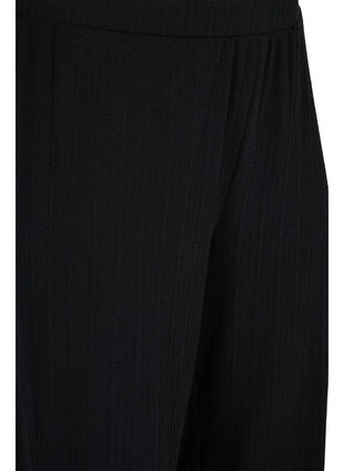 Pantalon ample avec structure, Black, Packshot image number 2