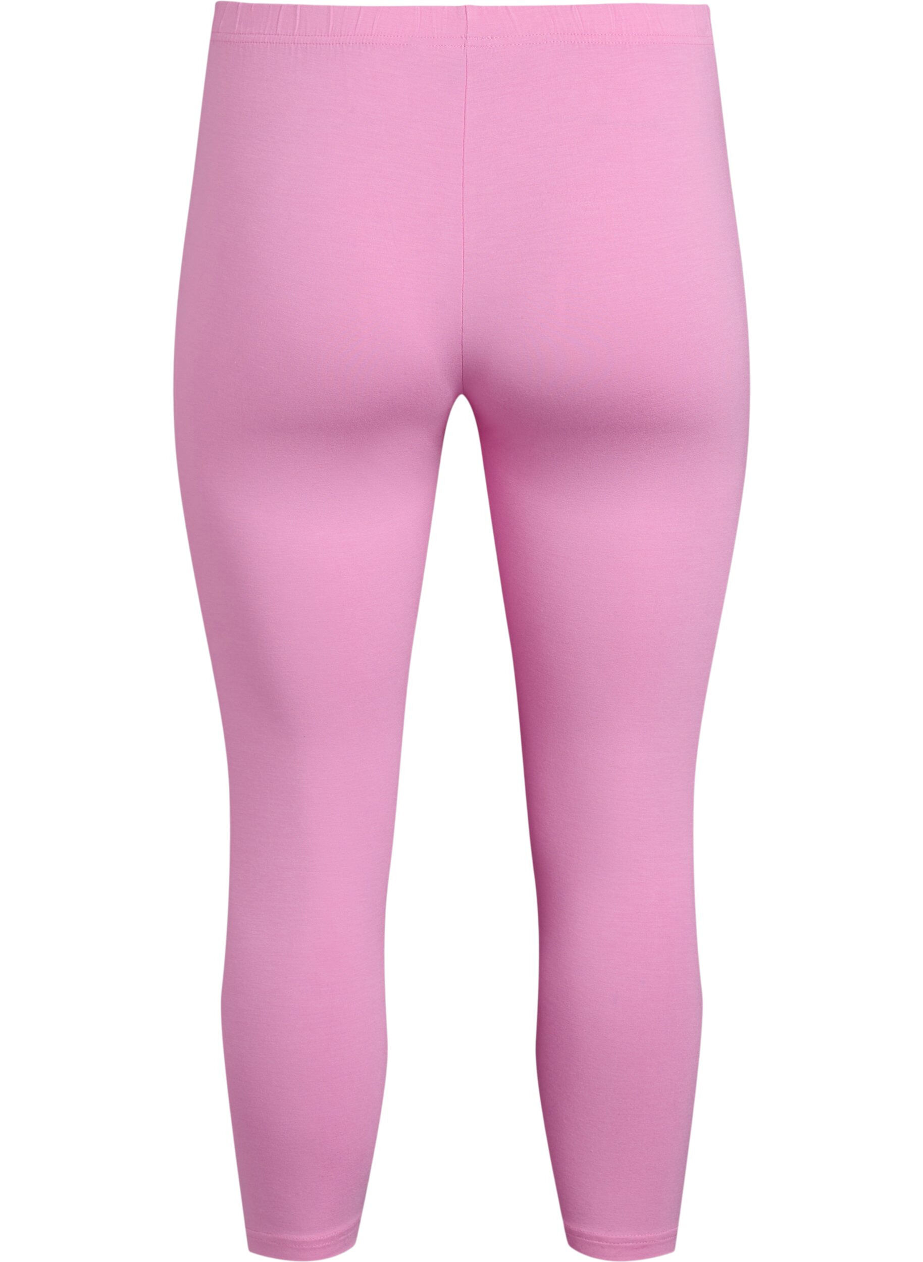 ZizziLeggings 3/4 basiques en viscose, Rose, Packshot image number 1
