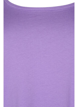 Lot de 2 blouses basiques en coton, Paisley Purple/Black, Packshot image number 2