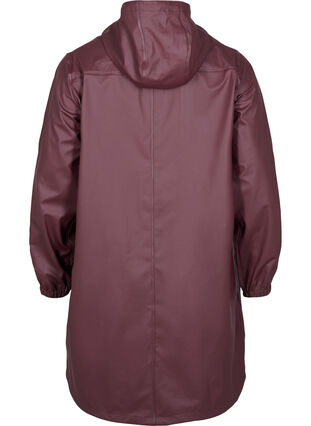 Veste de pluie avec capuche et fermeture boutonnée, Fudge, Packshot image number 1