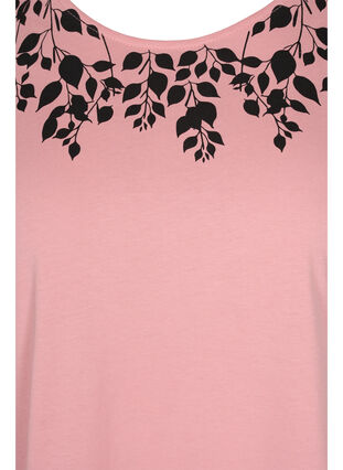 T-shirt en coton avec détails imprimés, Blush mel Leaf, Packshot image number 2