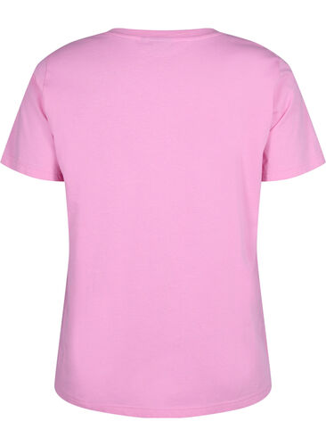 Katoenen T-shirt met ronde hals en print, RoseBloom W. Love, Packshot image number 1