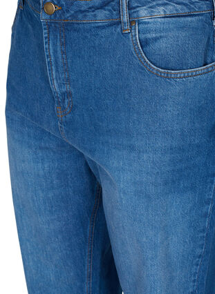 Cropped mom fit Mille jeans met losse pasvorm, Blue denim, Packshot image number 2