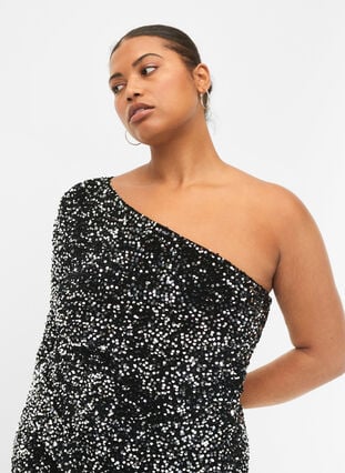 Dames One Shoulder Pailletten Homecoming Jurken Kort voor Tieners Dames One Shoulder Pailletten Homecoming Jurken Kort voor Tieners