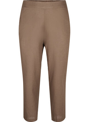 Pantalon ample en lin et coton mélangés, Cub, Packshot image number 0
