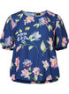 Bloemenblouse met smock, Blueprint Flower AOP, Packshot image number 0