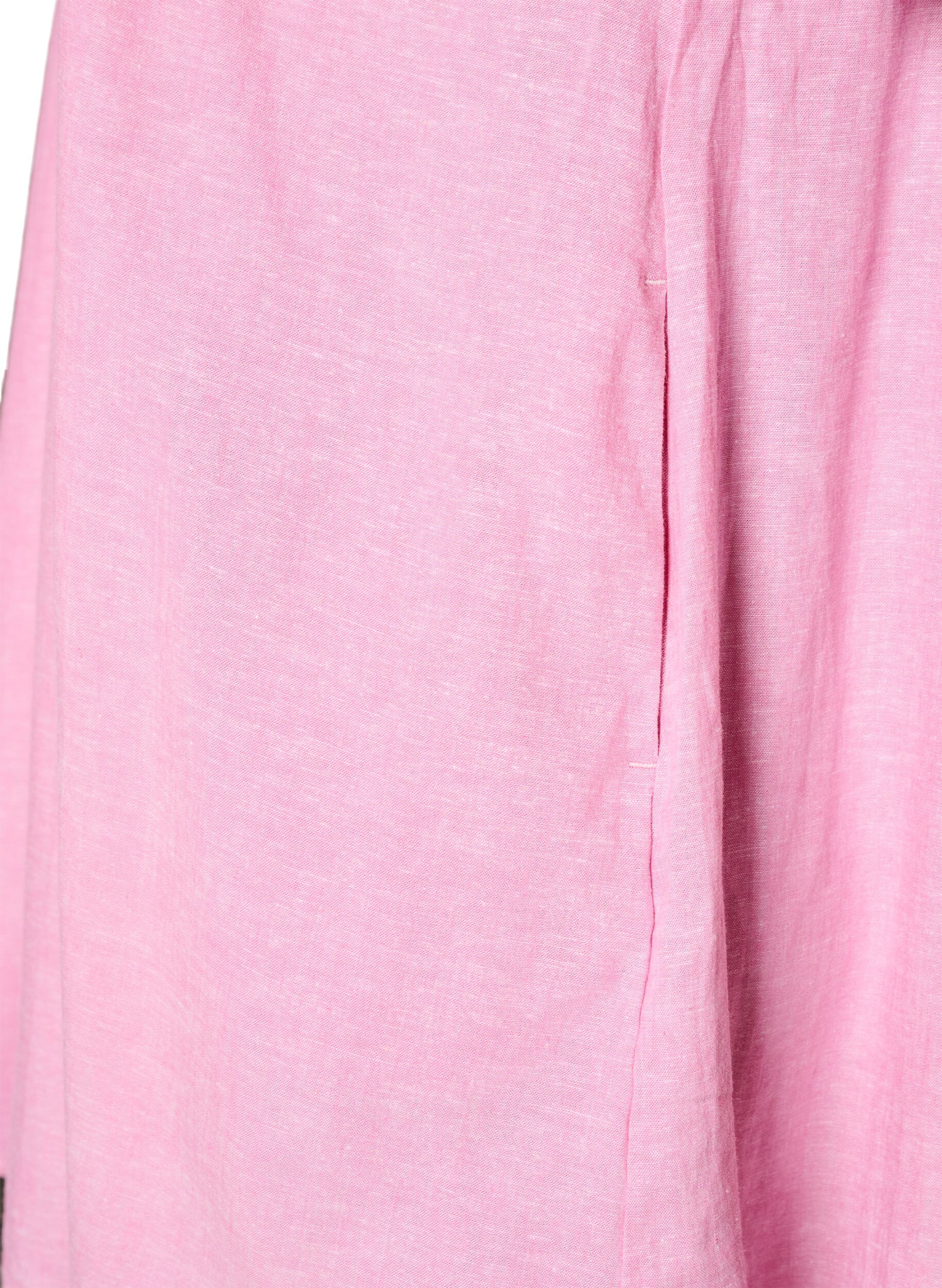 ZizziTuniek van linnen en viscose met A-vorm, 2169, Packshot image number 3