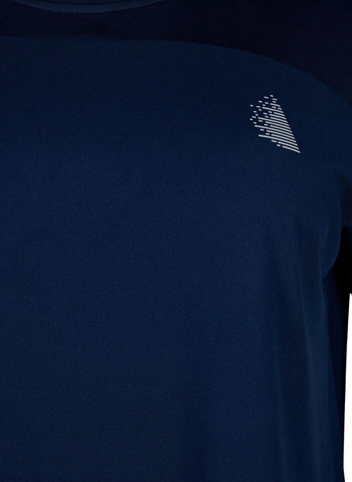 T-shirt d'entraînement à col rond, Black Iris ASS, Packshot image number 2