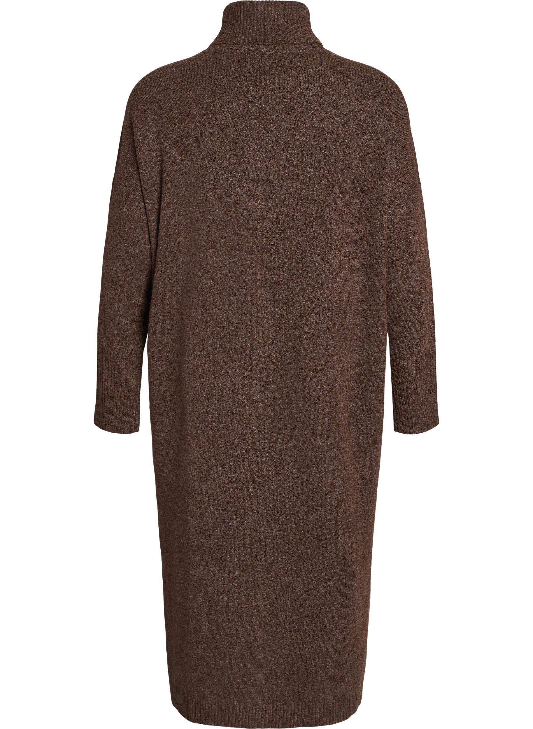 ZizziRobe pull avec col roul&eacute; et fentes, Marron, Packshot image number 1