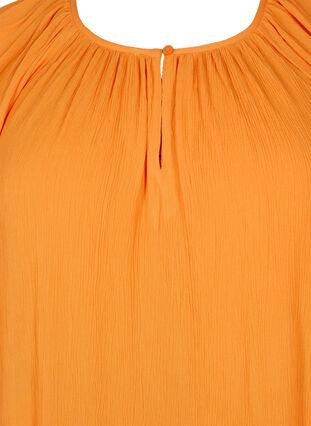 Robe en viscose à manches courtes, Orange Peel, Packshot image number 2
