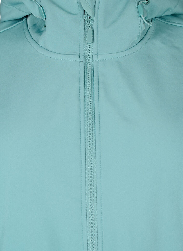 Korte softshell jas met zakken, Arctic, Packshot image number 2