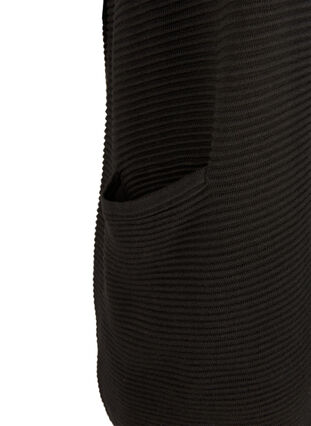 Gilet tricoté avec poches, Black, Packshot image number 2