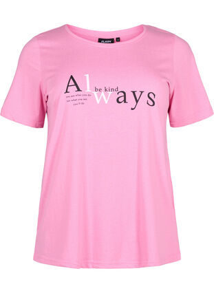 FLASH – T-shirt imprimé, Begonia Pink Always, Packshot image number 0