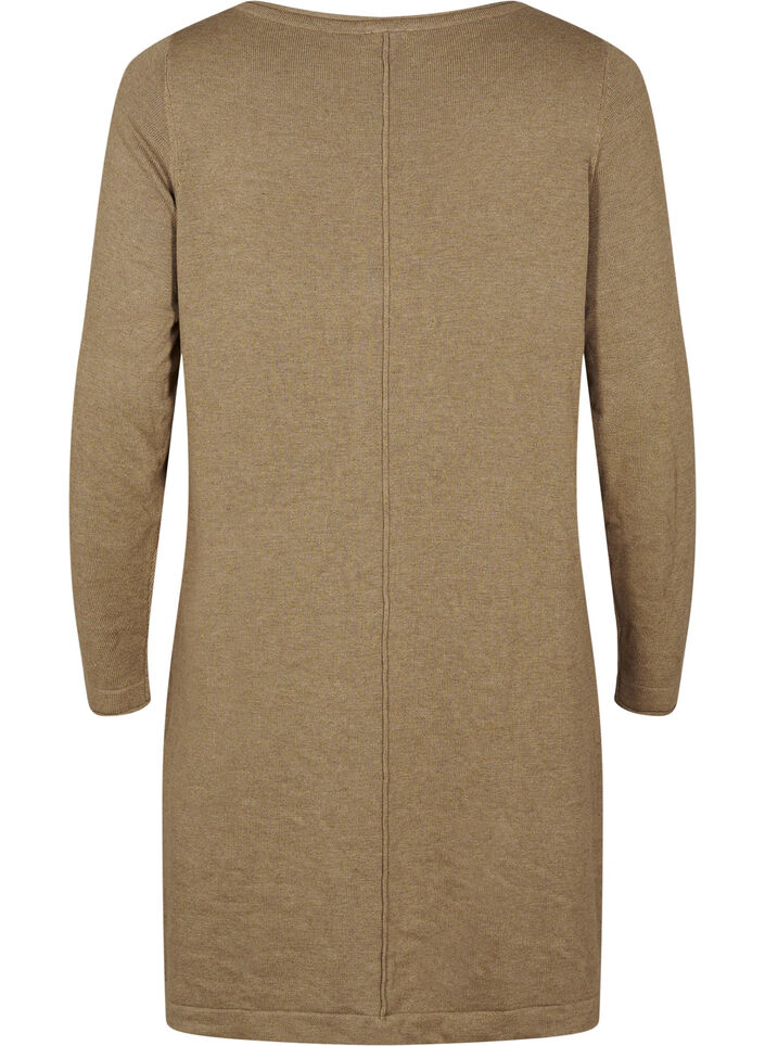 Robes tricotées en mélange coton-viscose, Vert Kaki, Packshot image number 1